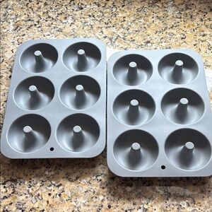 Non-Stick Gray Donut Baking Pan-Set of 2